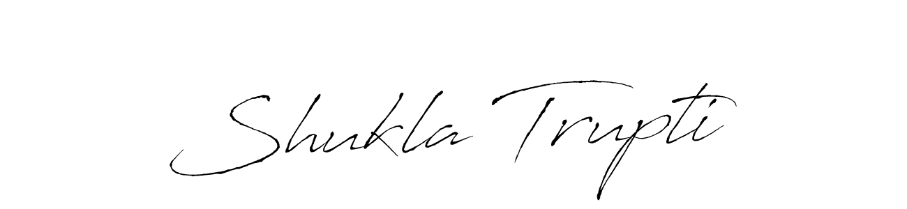 Also You can easily find your signature by using the search form. We will create Shukla Trupti name handwritten signature images for you free of cost using Antro_Vectra sign style. Shukla Trupti signature style 6 images and pictures png