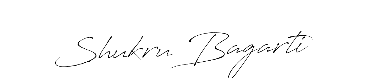 Also we have Shukru Bagarti name is the best signature style. Create professional handwritten signature collection using Antro_Vectra autograph style. Shukru Bagarti signature style 6 images and pictures png