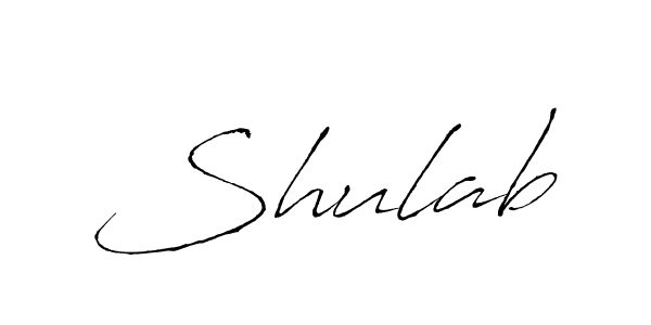 Make a beautiful signature design for name Shulab. With this signature (Antro_Vectra) style, you can create a handwritten signature for free. Shulab signature style 6 images and pictures png