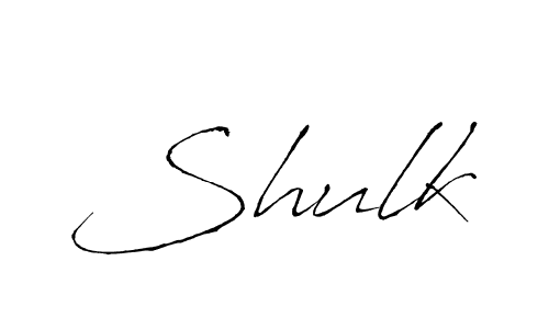 Design your own signature with our free online signature maker. With this signature software, you can create a handwritten (Antro_Vectra) signature for name Shulk. Shulk signature style 6 images and pictures png