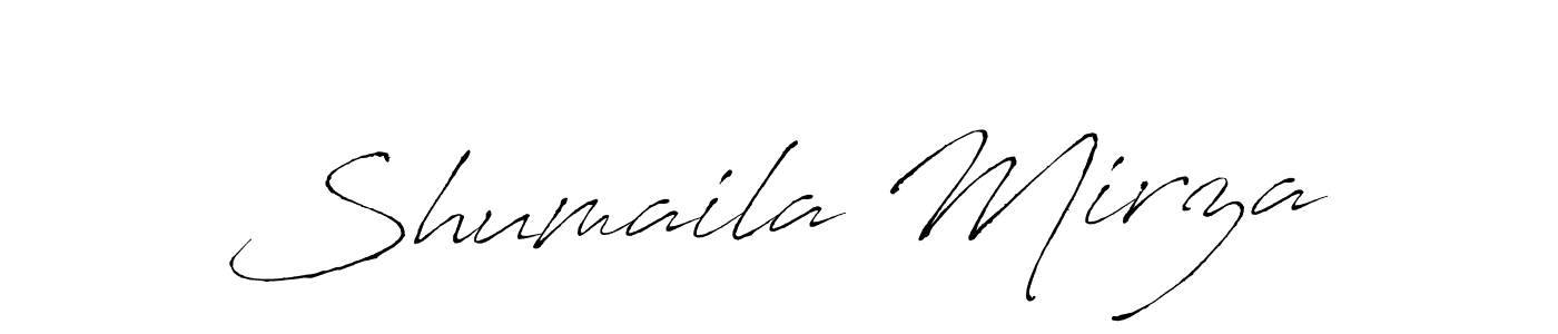 Make a beautiful signature design for name Shumaila Mirza. With this signature (Antro_Vectra) style, you can create a handwritten signature for free. Shumaila Mirza signature style 6 images and pictures png