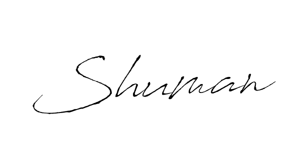 How to make Shuman signature? Antro_Vectra is a professional autograph style. Create handwritten signature for Shuman name. Shuman signature style 6 images and pictures png