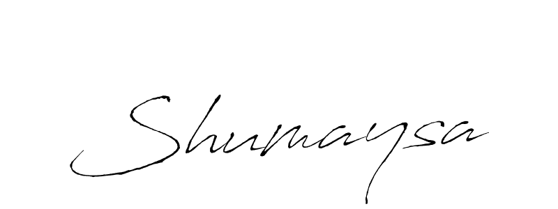 Use a signature maker to create a handwritten signature online. With this signature software, you can design (Antro_Vectra) your own signature for name Shumaysa. Shumaysa signature style 6 images and pictures png