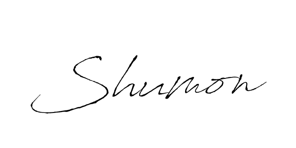 How to make Shumon name signature. Use Antro_Vectra style for creating short signs online. This is the latest handwritten sign. Shumon signature style 6 images and pictures png