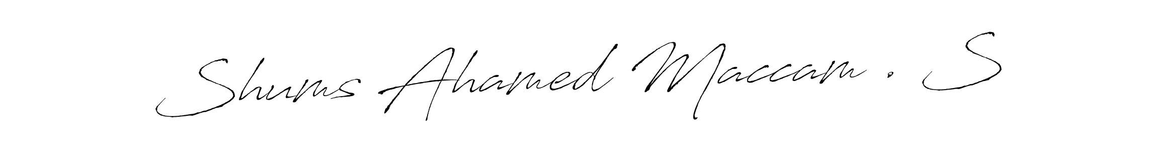 This is the best signature style for the Shums Ahamed Maccam . S name. Also you like these signature font (Antro_Vectra). Mix name signature. Shums Ahamed Maccam . S signature style 6 images and pictures png