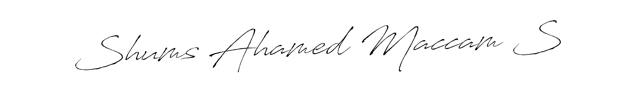 Best and Professional Signature Style for Shums Ahamed Maccam S. Antro_Vectra Best Signature Style Collection. Shums Ahamed Maccam S signature style 6 images and pictures png