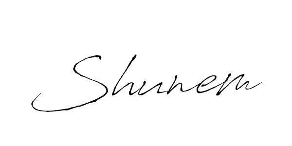 Use a signature maker to create a handwritten signature online. With this signature software, you can design (Antro_Vectra) your own signature for name Shunem. Shunem signature style 6 images and pictures png