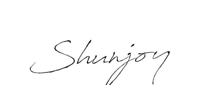 How to make Shunjoy signature? Antro_Vectra is a professional autograph style. Create handwritten signature for Shunjoy name. Shunjoy signature style 6 images and pictures png