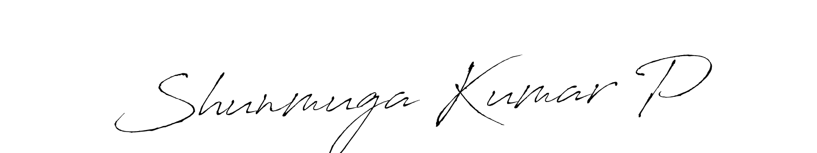 The best way (Antro_Vectra) to make a short signature is to pick only two or three words in your name. The name Shunmuga Kumar P include a total of six letters. For converting this name. Shunmuga Kumar P signature style 6 images and pictures png