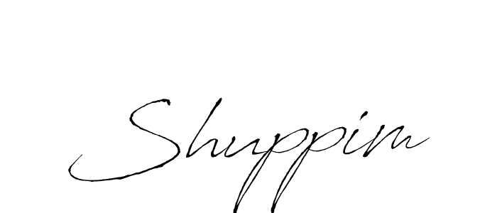 Also we have Shuppim name is the best signature style. Create professional handwritten signature collection using Antro_Vectra autograph style. Shuppim signature style 6 images and pictures png