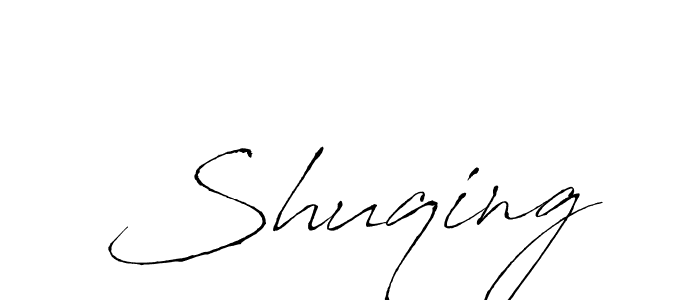 Create a beautiful signature design for name Shuqing. With this signature (Antro_Vectra) fonts, you can make a handwritten signature for free. Shuqing signature style 6 images and pictures png