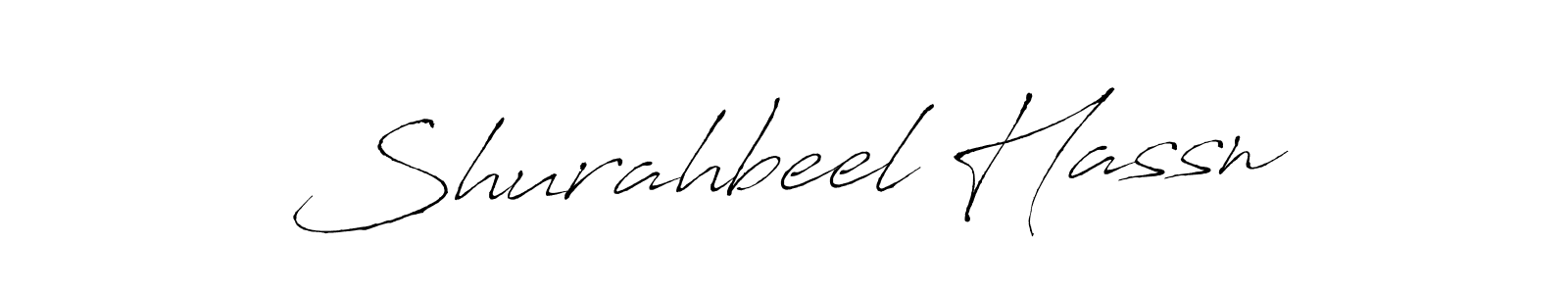 Create a beautiful signature design for name Shurahbeel Hassn. With this signature (Antro_Vectra) fonts, you can make a handwritten signature for free. Shurahbeel Hassn signature style 6 images and pictures png