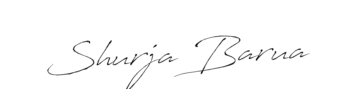 Similarly Antro_Vectra is the best handwritten signature design. Signature creator online .You can use it as an online autograph creator for name Shurja Barua. Shurja Barua signature style 6 images and pictures png