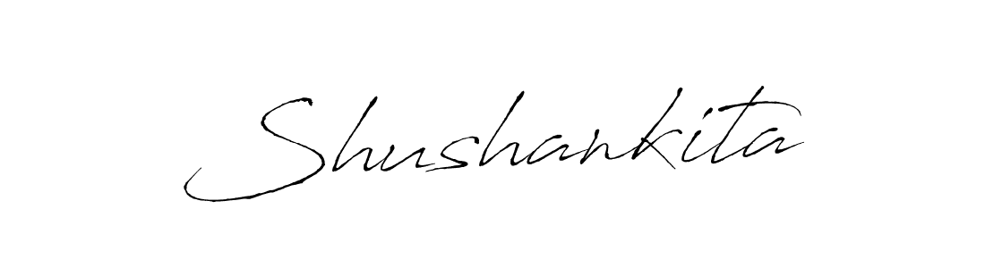 You should practise on your own different ways (Antro_Vectra) to write your name (Shushankita) in signature. don't let someone else do it for you. Shushankita signature style 6 images and pictures png