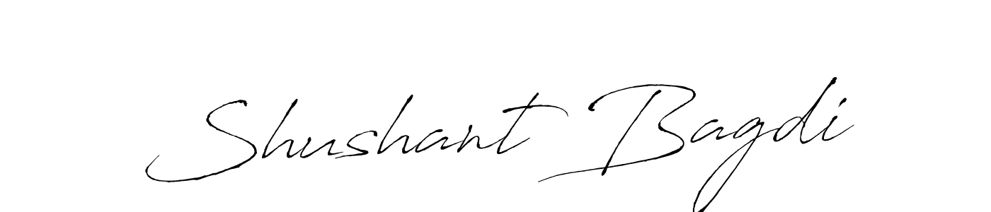 Use a signature maker to create a handwritten signature online. With this signature software, you can design (Antro_Vectra) your own signature for name Shushant Bagdi. Shushant Bagdi signature style 6 images and pictures png