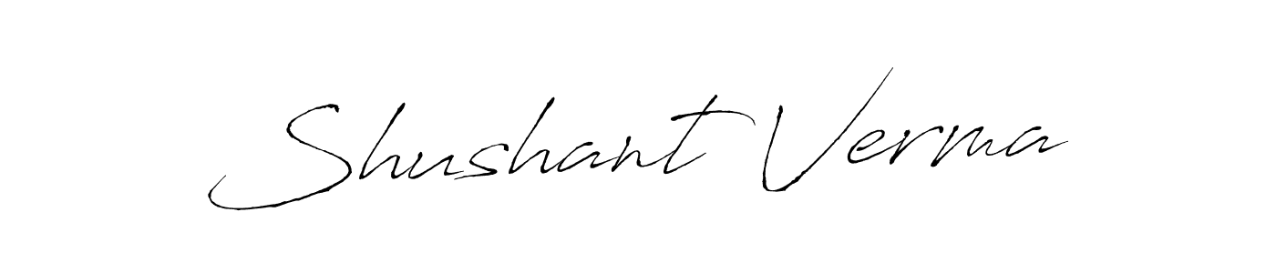 It looks lik you need a new signature style for name Shushant Verma. Design unique handwritten (Antro_Vectra) signature with our free signature maker in just a few clicks. Shushant Verma signature style 6 images and pictures png