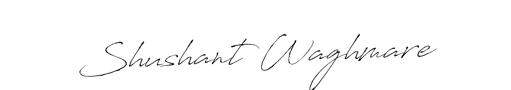 Shushant Waghmare stylish signature style. Best Handwritten Sign (Antro_Vectra) for my name. Handwritten Signature Collection Ideas for my name Shushant Waghmare. Shushant Waghmare signature style 6 images and pictures png