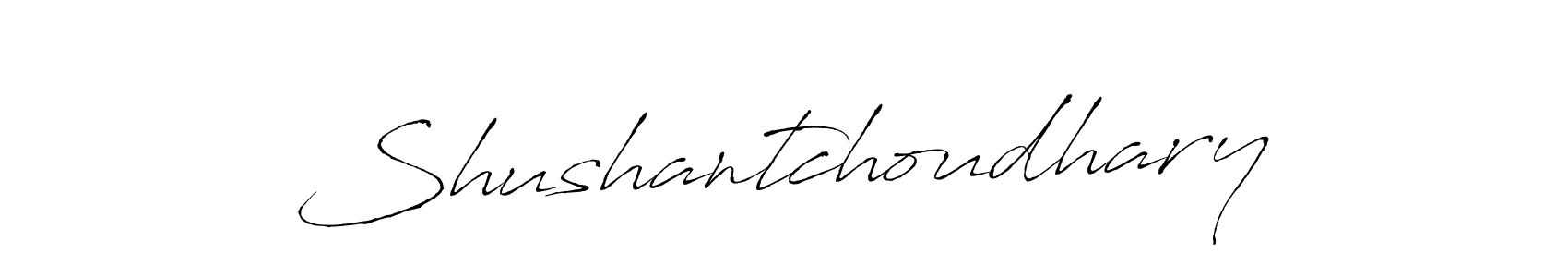 Also we have Shushantchoudhary name is the best signature style. Create professional handwritten signature collection using Antro_Vectra autograph style. Shushantchoudhary signature style 6 images and pictures png