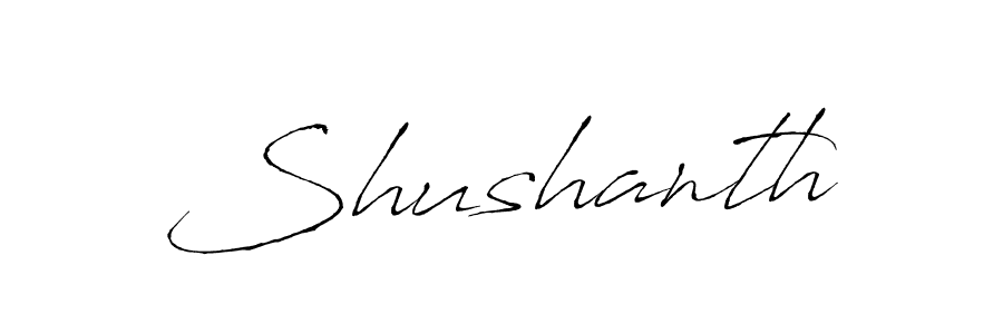 Shushanth stylish signature style. Best Handwritten Sign (Antro_Vectra) for my name. Handwritten Signature Collection Ideas for my name Shushanth. Shushanth signature style 6 images and pictures png