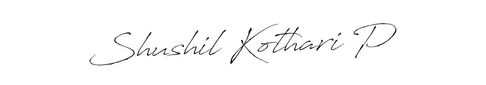 Make a beautiful signature design for name Shushil Kothari P. Use this online signature maker to create a handwritten signature for free. Shushil Kothari P signature style 6 images and pictures png