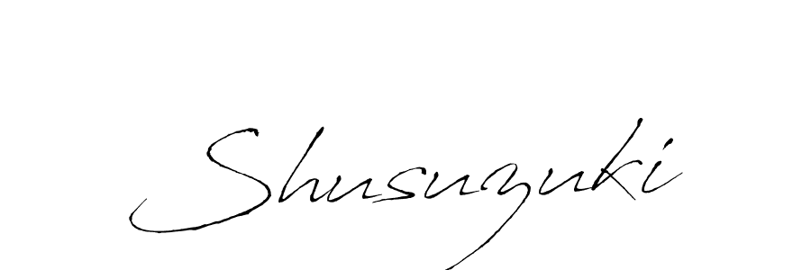 Shusuzuki stylish signature style. Best Handwritten Sign (Antro_Vectra) for my name. Handwritten Signature Collection Ideas for my name Shusuzuki. Shusuzuki signature style 6 images and pictures png