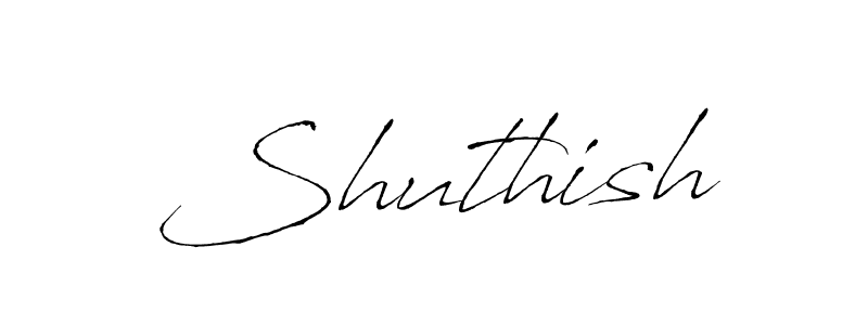 The best way (Antro_Vectra) to make a short signature is to pick only two or three words in your name. The name Shuthish include a total of six letters. For converting this name. Shuthish signature style 6 images and pictures png