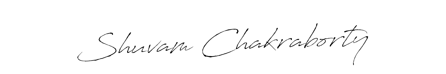 Make a beautiful signature design for name Shuvam Chakraborty. With this signature (Antro_Vectra) style, you can create a handwritten signature for free. Shuvam Chakraborty signature style 6 images and pictures png