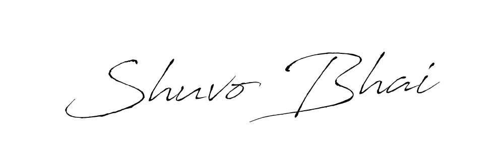 How to make Shuvo Bhai name signature. Use Antro_Vectra style for creating short signs online. This is the latest handwritten sign. Shuvo Bhai signature style 6 images and pictures png