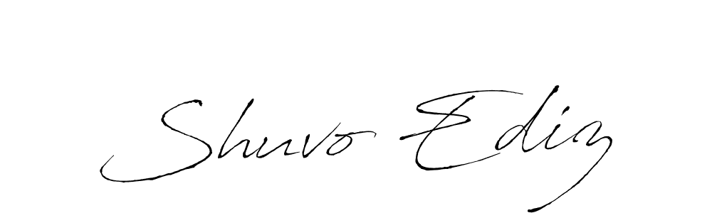 This is the best signature style for the Shuvo Ediz name. Also you like these signature font (Antro_Vectra). Mix name signature. Shuvo Ediz signature style 6 images and pictures png
