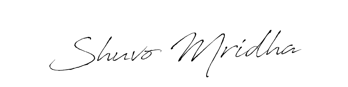 Create a beautiful signature design for name Shuvo Mridha. With this signature (Antro_Vectra) fonts, you can make a handwritten signature for free. Shuvo Mridha signature style 6 images and pictures png