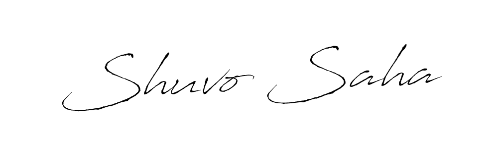 Make a beautiful signature design for name Shuvo Saha. With this signature (Antro_Vectra) style, you can create a handwritten signature for free. Shuvo Saha signature style 6 images and pictures png