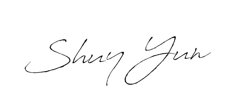Also we have Shuy Yun name is the best signature style. Create professional handwritten signature collection using Antro_Vectra autograph style. Shuy Yun signature style 6 images and pictures png