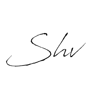 How to make Shv signature? Antro_Vectra is a professional autograph style. Create handwritten signature for Shv name. Shv signature style 6 images and pictures png