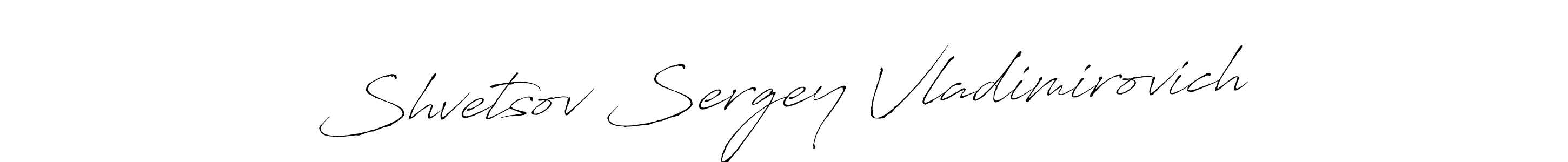 Create a beautiful signature design for name Shvetsov Sergey Vladimirovich. With this signature (Antro_Vectra) fonts, you can make a handwritten signature for free. Shvetsov Sergey Vladimirovich signature style 6 images and pictures png