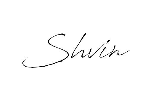 Make a beautiful signature design for name Shvin. With this signature (Antro_Vectra) style, you can create a handwritten signature for free. Shvin signature style 6 images and pictures png