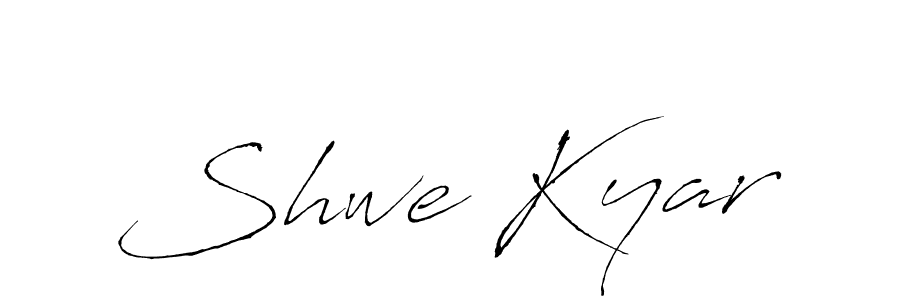 How to make Shwe Kyar name signature. Use Antro_Vectra style for creating short signs online. This is the latest handwritten sign. Shwe Kyar signature style 6 images and pictures png