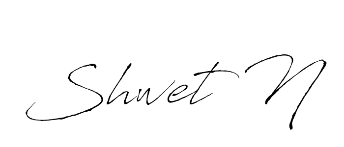 Create a beautiful signature design for name Shwet N. With this signature (Antro_Vectra) fonts, you can make a handwritten signature for free. Shwet N signature style 6 images and pictures png