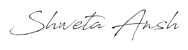 Explore multiple handwriting variations for Shweta Ansh including this stunning Antro_Vectra design. Free to use across all platforms. Shweta Ansh signature style 6 images and pictures png