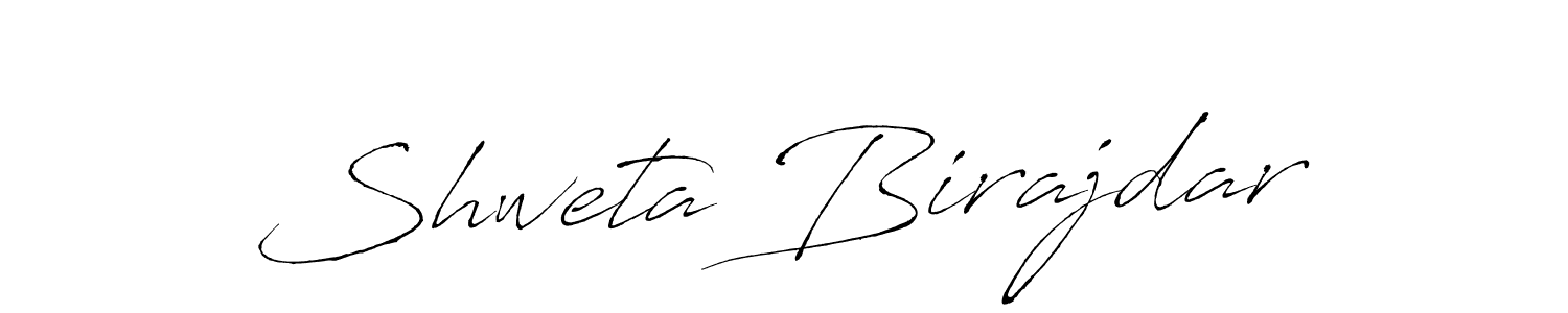 Design your own signature with our free online signature maker. With this signature software, you can create a handwritten (Antro_Vectra) signature for name Shweta Birajdar. Shweta Birajdar signature style 6 images and pictures png