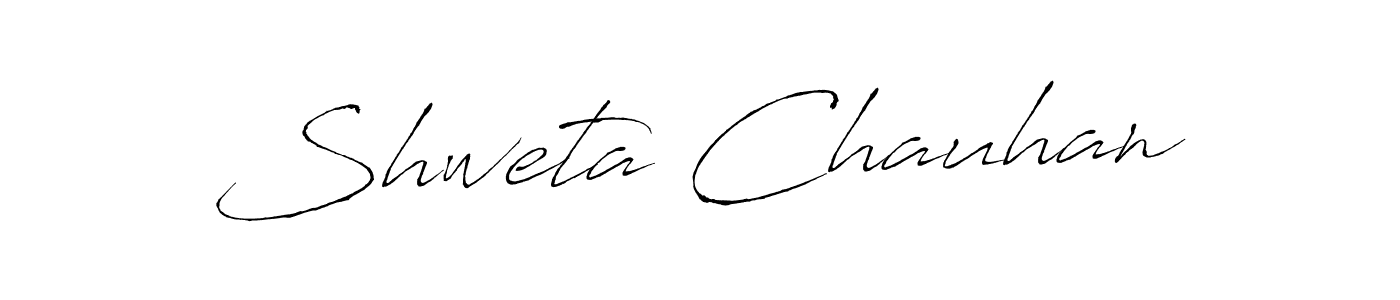 Create a beautiful signature design for name Shweta Chauhan. With this signature (Antro_Vectra) fonts, you can make a handwritten signature for free. Shweta Chauhan signature style 6 images and pictures png