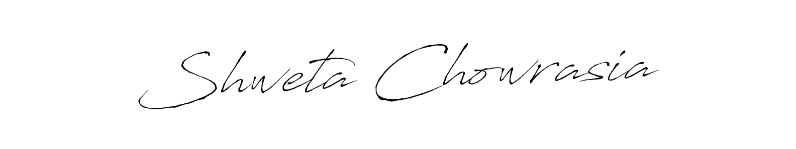 Make a beautiful signature design for name Shweta Chowrasia. With this signature (Antro_Vectra) style, you can create a handwritten signature for free. Shweta Chowrasia signature style 6 images and pictures png