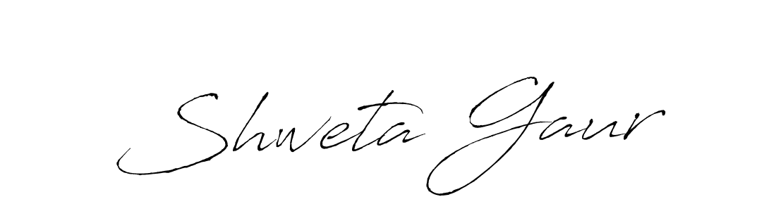 Shweta Gaur stylish signature style. Best Handwritten Sign (Antro_Vectra) for my name. Handwritten Signature Collection Ideas for my name Shweta Gaur. Shweta Gaur signature style 6 images and pictures png