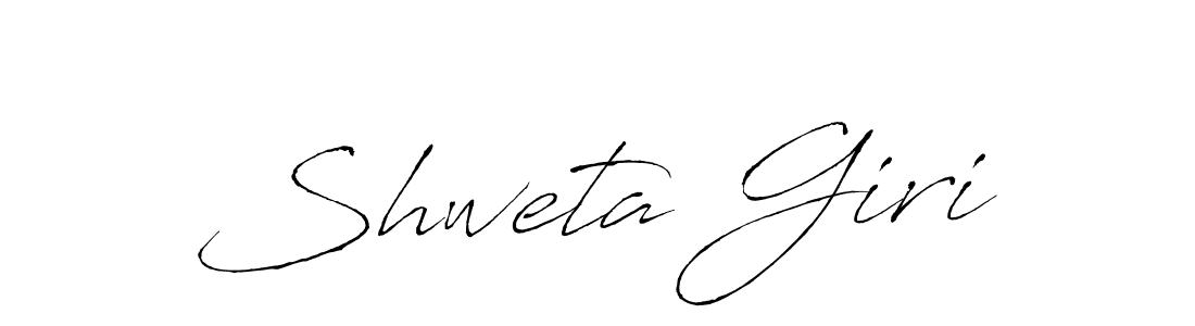 The best way (Antro_Vectra) to make a short signature is to pick only two or three words in your name. The name Shweta Giri include a total of six letters. For converting this name. Shweta Giri signature style 6 images and pictures png