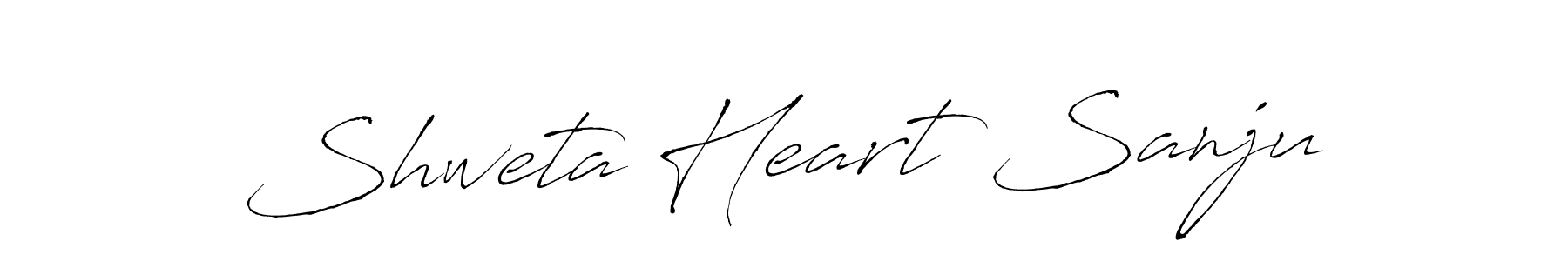 How to make Shweta Heart Sanju signature? Antro_Vectra is a professional autograph style. Create handwritten signature for Shweta Heart Sanju name. Shweta Heart Sanju signature style 6 images and pictures png