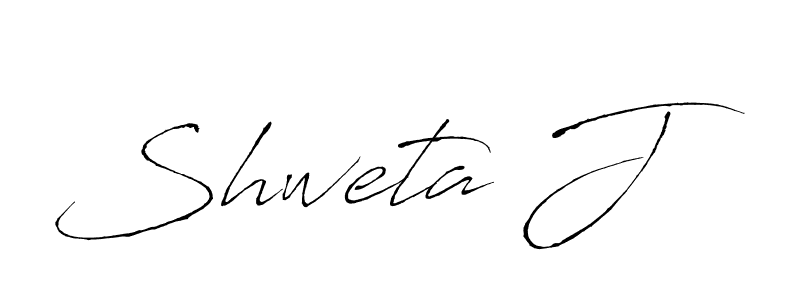 Make a beautiful signature design for name Shweta J. With this signature (Antro_Vectra) style, you can create a handwritten signature for free. Shweta J signature style 6 images and pictures png