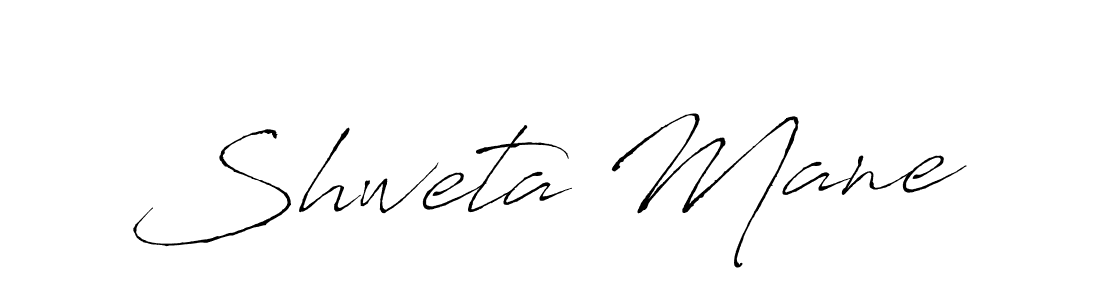 Shweta Mane stylish signature style. Best Handwritten Sign (Antro_Vectra) for my name. Handwritten Signature Collection Ideas for my name Shweta Mane. Shweta Mane signature style 6 images and pictures png