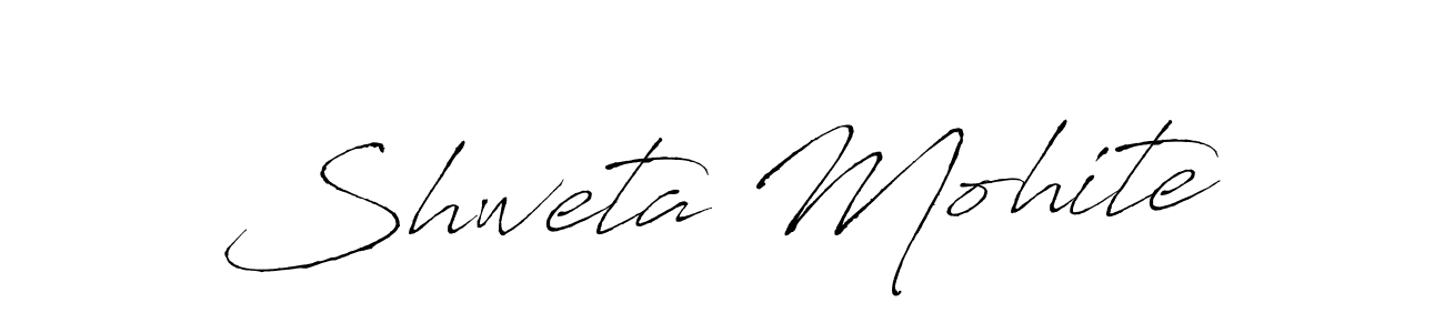 Make a beautiful signature design for name Shweta Mohite. With this signature (Antro_Vectra) style, you can create a handwritten signature for free. Shweta Mohite signature style 6 images and pictures png