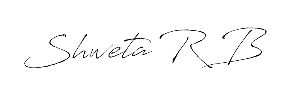 Create a beautiful signature design for name Shweta R B. With this signature (Antro_Vectra) fonts, you can make a handwritten signature for free. Shweta R B signature style 6 images and pictures png