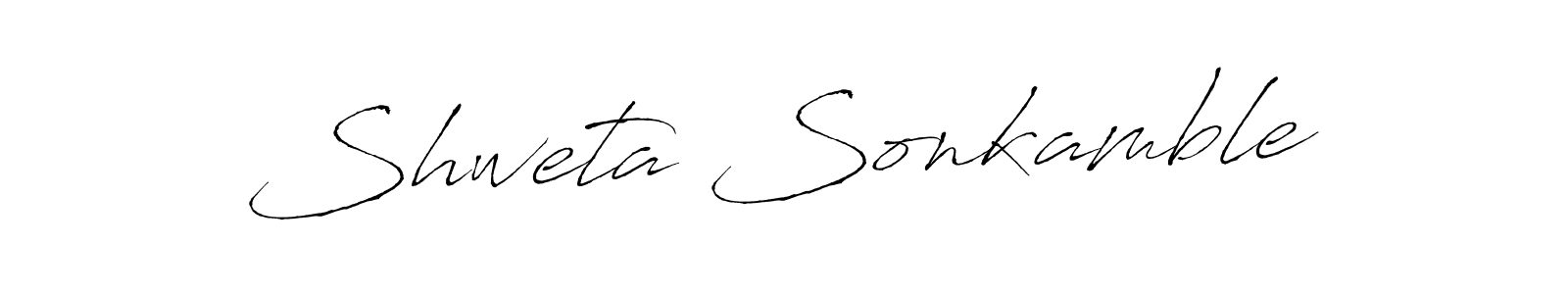 Antro_Vectra is a professional signature style that is perfect for those who want to add a touch of class to their signature. It is also a great choice for those who want to make their signature more unique. Get Shweta Sonkamble name to fancy signature for free. Shweta Sonkamble signature style 6 images and pictures png