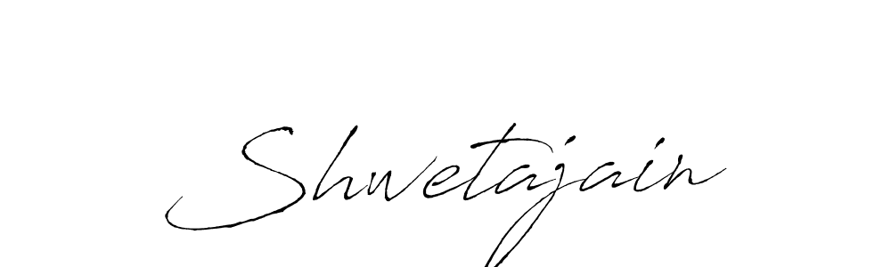 Make a beautiful signature design for name Shwetajain. With this signature (Antro_Vectra) style, you can create a handwritten signature for free. Shwetajain signature style 6 images and pictures png